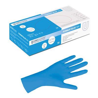 Unigloves Einweg-Handschuhe Nitril FORMAT® BLUE 300